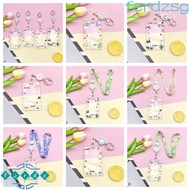 JENNIFERDZSG Cartoon Acrylic Card Holder, Rabbit Bear Rabbit Card Case, Portable Panda Transparent B