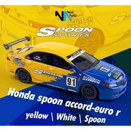 [NICE AUTO/NA],  Honda Accord Euro R (CL7) Spoon, Resin 1/64 scale model