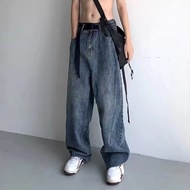 y2k jeans baggy jeans men y2k National Trendy Retro Wide-Leg Loose Fit Jeans for Men