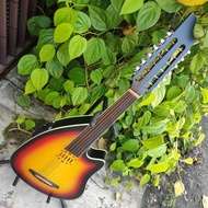 Gitar Oud Gambus Semi Elektrik Sun Brush