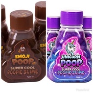 3 pieces Unicorn Poop Slime Emoji Poop Slime