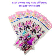 Puffy 3D Cartoon Stickers for Kids Children (1pc)/ Reward Goodie Bag Return birthday gift Christmas/ Animals Princess Alphabet