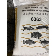 MAKANAN IKAN AIR TAWAR PALLET 6363 20KG (1 GUNI )