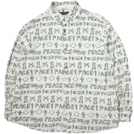 roarguns 23SS 日本製造 塗鴉印花襯衫 23SGS-03 2 白色長袖roar手工繪製塗鴉上衣 [二手] [roarguns]