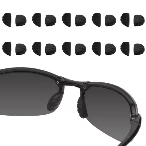 E.O.S Silicon Rubber Replacement Black Nose Pads for Maui Jim Banyans MJ412 - 70mm,Kanaha MJ409 Fram