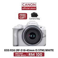 Canon Mirrorless Camera EOS R50 [Free Camera Bag]