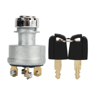Myhome-sg Ignition Starter Switch 9G7641 4 Wire Key Start with 2 Keys Replacement for Caterpillar CA