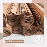 Kraft Paper Wrapping Brown Paper 40gsm 36x48inch Bigger than Cartolona 20sheets