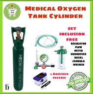 Soolit Shop LOWEST PRICE FULL CONTENT Oxygen tank 15lbs set with Set Inclusion FREE Regulator flow m