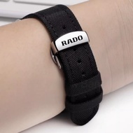 Rado Captain Cook Watch Strap, Elegant Style – 18/19/20/21/22/24 mm. Nylon fabric + leather edge