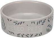 Flamingo Hamster Leafs Feeding and Drinking Bowl Round Grey 8.5 x 3 cm 100 ml