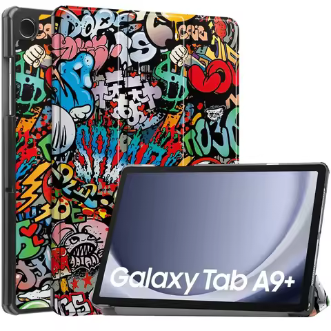For Funda Samsung Galaxy Tab A9 Plus Smart Case SM-X210 SM-X215 SM-X216B 11" Tablet PC Cover with Ha