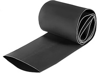 uxcell Heat Shrink Tubing, 70mm Dia 113mm Flat Width 2:1 Ratio Shrinkable Tube Cable Sleeve 1m - Black