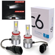 C6 LED Lights Bulb H4 H7 5202 H13 Automotive Bulb Car Headlight Projector High Low Beam 6000K Mini B