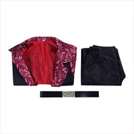 One Piece Eagle Eye Mihawk เครื่องแต่งกาย Shanks Stand Collar Battle Jacket Cosplay บทบาทการเล่นชุดอ