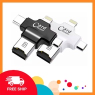 Đầu đọc thẻ đa năng 4 in 1 (OTG USB TYPE - C IOS) dùng cho iOS - Android - PC- Macbook