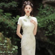 Cheongsam Dress Long Dress Cheongsam Dress Retro Dress Improved Cheongsam Long Dress Dress Cheongsam Improved Improved Cheongsam Long Cheongsam