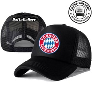 Daffaa Gallery BAYERN MUNCHEN Trucker Hat - BAYERN MUNCHEN Logo Distro Hat - BAYERN MUNCHEN Premium 
