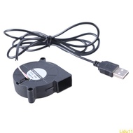 Lidu11 50mm USB Brushless Fan DC5V Centrifugal Cooling Fan USB Blower Fan DC5V Brushless Fan for Enh