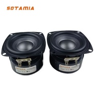 SOTAMIA 2Pcs 3 Inch Full Range Speaker 8 Ohm 15W Loudspeaker Audio DIY Home Theater Music Portable B