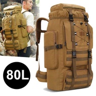 Large Camping Backpack Travel Luggage Bag 80L Men Hiking Climbing Mountaineering Shoulder Pack Molle