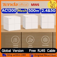 Tenda Mesh WiFi Router 1200mbps 2.4&amp;5Ghz dual band MW6 2pack Global Version WiFI Extender Tenda Gigabit Wifi Amplifi