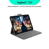 Logitech iPad (10th Generation & A16 ) Keyboard Case | Slim Folio with integrated wireless keyboard 