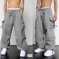 Men's Cargo Pants Men's Long Cargo Pants Jumbo Cargo Pants Korean Style Gray Cargo Pants oversize Ca