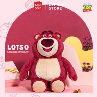 MINISO Lotso Strawberry Bear Sweet Sitting Plush Toy Doll 25CM/35CM Cute Disney Stuffed Toys可爱玩偶 抱枕