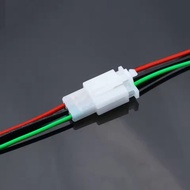 2.8mm socket with wire Quick Connect 2pin Socket Motorcycle male and female plug kit car wire connec