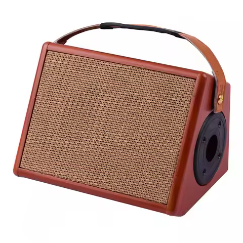 ammoon AC-25 25W Portable Acoustic Guitar Amplifier Rechargeable Wireless BT Speaker Indepedent Reve
