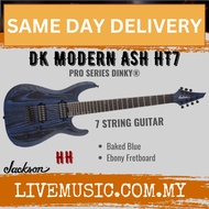 Jackson Pro Series Dinky DK Modern Ash HT7 7-String Electric Guitar, Baked Blue
