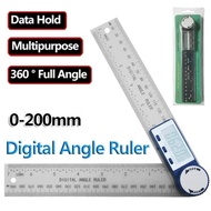 【Clearance】 200mm Digital Angle Meter Digital Angle Square Ruler Electronic Goniometer Protractor An