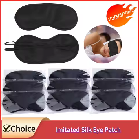 Imitated Silk Eye Patch Shading Sleep Eye Mask Eye Patch Lunch Break Sleep Eye Mask Travel Relax Eye