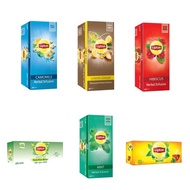 Lipton Tea 20 And 25 Bags - Herbal Camomile, Lemon And Ginger, Hibiscus, Green Tea Pure, Mint (Herbal, Black Tea, Green Tea) - Ahmad Tea, Dilmah