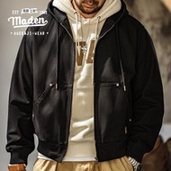 MADEN brand work style men youth 2023 winter new functional style tough man American retro hooded ja