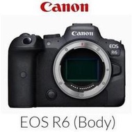 CANON EOS R6 Body單機身全片幅無反光鏡單眼相機(公司貨)(台灣本島免運費)