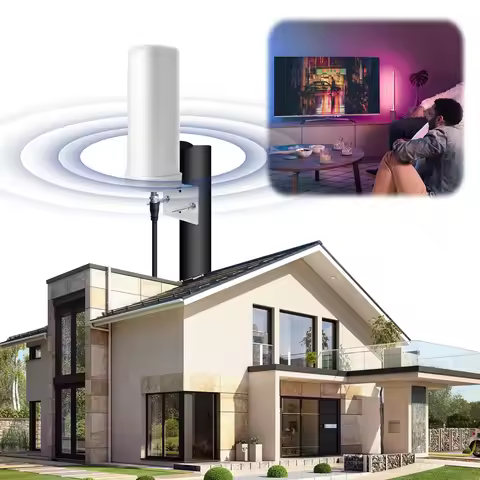 600 Miles Outdoor Digital TV Antenna ABS HDTV Digital Antenna Wear Resist Signal Amplified TV Antenn
