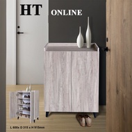 HT ONLINE Rak Kasut Bertutup DIY / Almari Kasut / Shoe Cabinet / Shoe Rack / Almari Dapur / Display