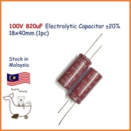 100V 820uF Electrolytic Capacitor Kapasitor Elco 100V820UF 18x40mm