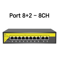 XIHANCAM Switch POE 4 Port 10/100Mbps Network Switch Hub Desktop POE 4+2 Smart Switch POE CCTV RJ45
