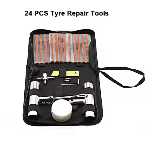 24/46/62PCS Car Tire Repair Tool Sets Tire Repair Kit Studding Tool Auto Bike Tire Repair Puncture P