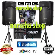 Paket Karaoke BMB 15 inch aktif speaker mixer Ashley original