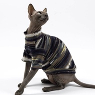 Pet Clothing Striped Vest German Hairless Cat Sphinx Cat Clothing Cat Cotton