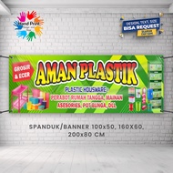 Spanduk Banner MMT Toko Sembako Toko Plastik Warung Serba Guna Toko Bahan Kue