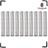 YRBWDYZDH 10Pcs Compression Spring, Stainless Steel 0.6mm Wire Size Extended Compressed Springs, Pra