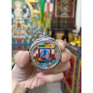 Medicine Master Buddhist Mantra Wheel Amulet-Includes Included Relics Supplement
