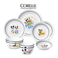 [CORELLE] Play with Friends Tableware 10p Set for 2 People (Mickey / Donald) / Dinnerware