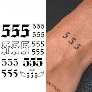 Number 5 Temporary Tattoo,Lasts To 15 Days New Technology Magic Waterproof Semi Permanent Sticker,Si