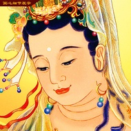 Buddhist Hall Decoration Middle Hall Triple Painting Living Room Entrance Decoration Painting Buddha